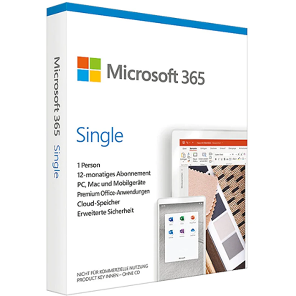 Microsoft 365 Single - 1 User - 1 Jahr